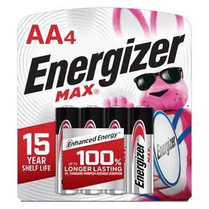 Energizer MAX AA Alkaline Batteries, 4 Count Energizer MAX AA Alkaline Batteries, 4 Count