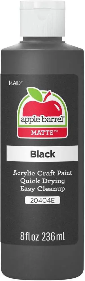 Apple Barrel 20404 Black Acrylic Paint 8oz (Pack of 1) Apple Barrel 20404 Black Acrylic Paint 8oz (Pack of 1)