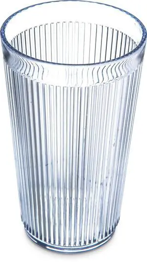 Carlisle FoodService Products Crystalon Stack-All Stackable Plastic Tumbler 12.5oz Ribbed Texture Clear Carlisle FoodService Products Crystalon Stack-All Stackable Plastic Tumbler 12.5oz Ribbed Texture Clear
