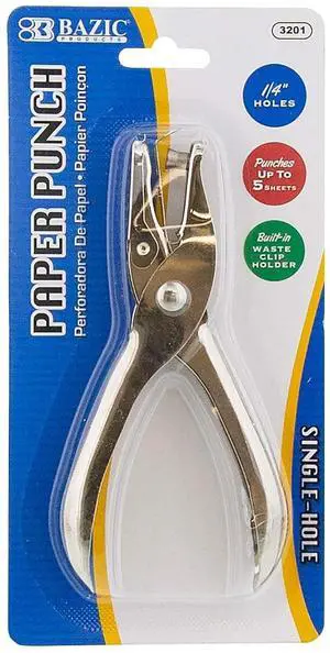 BAZIC Single Hole Paper Punch BAZIC Single Hole Paper Punch
