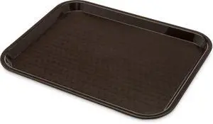 Carlisle FoodService Products Caf Cafeteria Tray, 10" x 14", Chocolate, 1 Count Carlisle FoodService Products Caf Cafeteria Tray, 10" x 14", Chocolate, 1 Count