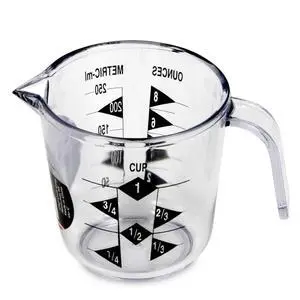 Chef Craft Select Plastic Measuring Cup, 1Cup, Clear Chef Craft Select Plastic Measuring Cup, 1Cup, Clear