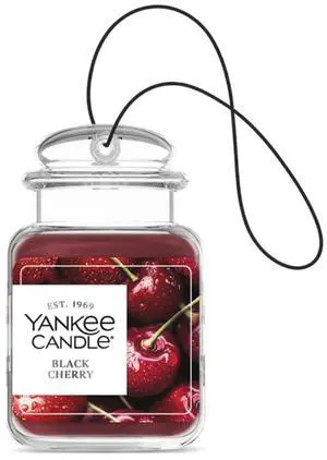 Yankee Candle Car Jar Ultimate Black Cherry, Up to 30 Days Continuous Fragrance, True-to-Life Scent, Essential Oils, Ideal for Cars and Small Spaces Yankee Candle Car Jar Ultimate Black Cherry, Up to 30 Days Continuous Fragrance, True-to-Life Scent, Essential Oils, Ideal for Cars and Small Spaces