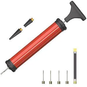 DDUO Portable Ball Pump Air Inflator Kit with Needle, Nozzle, Extension Hose for Basketball, Football, Volleyball, Rugby, Sports Ball DDUO Portable Ball Pump Air Inflator Kit with Needle, Nozzle, Extension Hose for Basketball, Football, Volleyball, Rugby, Sports Ball