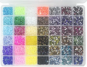 BetterJonny 20000Pcs 42 Colors 3mm Round Nail Flatback Rainbow Gems Set AB Glitter Rhinestone for Crafts Decoration Jewelry Making BetterJonny 20000Pcs 42 Colors 3mm Round Nail Flatback Rainbow Gems Set AB Glitter Rhinestone for Crafts Decoration Jewelry Making