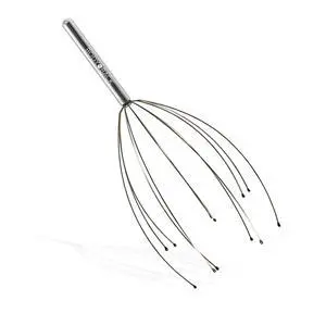 Scalp Massager Body Back Silver - Manual Head Scratcher for Stress Relief Scalp Massager Body Back Silver - Manual Head Scratcher for Stress Relief