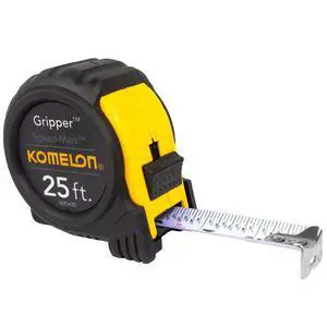 Komelon SM5425 Speed Mark Gripper Acrylic Coated Steel Blade Measuring Tape, 1-Inch x 25ft, White Komelon SM5425 Speed Mark Gripper Acrylic Coated Steel Blade Measuring Tape, 1-Inch x 25ft, White