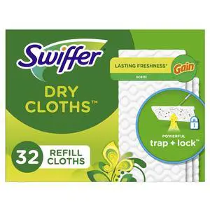 Swiffer Sweeper Dry Sweeping Cloth Refills, Gain Original, 32 Count Swiffer Sweeper Dry Sweeping Cloth Refills, Gain Original, 32 Count