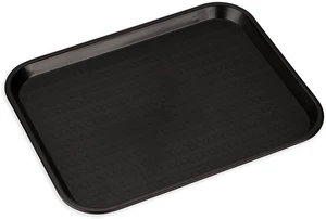 Carlisle FoodService Products Fast Food Cafeteria Tray, Durable Polypropylene, Slip-Resistant Surface, Stackable for Cafes and Schools, BPA-Free, Rectangular, Black Carlisle FoodService Products Fast Food Cafeteria Tray, Durable Polypropylene, Slip-Resistant Surface, Stackable for Cafes and Schools, BPA-Free, Rectangular, Black