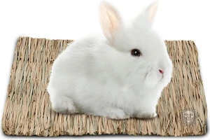 SunGrow Rabbit Grass Mat, Handmade Edible Bunny Cage Accessory, 1pc SunGrow Rabbit Grass Mat, Handmade Edible Bunny Cage Accessory, 1pc