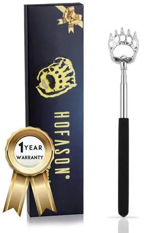 HOFASON Back Scratcher, Bear Claw Design, Portable Extendable, Gift for Men Women Adults HOFASON Back Scratcher, Bear Claw Design, Portable Extendable, Gift for Men Women Adults
