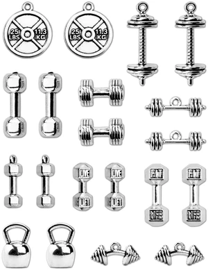 JIALEEY Sports Charms Collection 20pcs(100g) Mixed Kettle Bell Dumbbell Barbell Weight Charms for DIY Fitness Necklace Jewelry Making JIALEEY Sports Charms Collection 20pcs(100g) Mixed Kettle Bell Dumbbell Barbell Weight Charms for DIY Fitness Necklace Jewelry Making