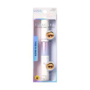 KISS Falscara DIY Eyelash Extension Bond & Seal with Biotin & Vitamin E, Strong Gentle Comfortable Lash Adhesive, Use with Falscara Lash Wisps, Remover, Applicator KISS Falscara DIY Eyelash Extension Bond & Seal with Biotin & Vitamin E, Strong Gentle Comfortable Lash Adhesive, Use with Falscara Lash Wisps, Remover, Applicator