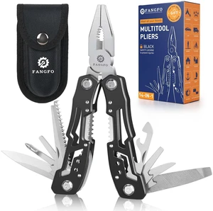 14-In-1 Multitool with Safety Locking, Stainless Steel Pliers, Pocket Knife, Bottle Opener, Screwdriver, Nylon Sheath for Survival, Camping, Hunting, Hiking, 1 Pcs 14-In-1 Multitool with Safety Locking, Stainless Steel Pliers, Pocket Knife, Bottle Opener, Screwdriver, Nylon Sheath for Survival, Camping, Hunting, Hiking, 1 Pcs