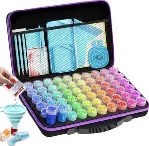 ARTDOT 60 Slots Portable Bead Storage Box for Diamond Painting Accessories and Tools ARTDOT 60 Slots Portable Bead Storage Box for Diamond Painting Accessories and Tools