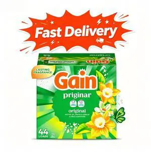Gain Powder Laundry Detergent, Original Scent, 40 oz, 44 Loads, Powerful Stain Removal And Long-Lasting Fresh Fragrance Gain Powder Laundry Detergent, Original Scent, 40 oz, 44 Loads, Powerful Stain Removal And Long-Lasting Fresh Fragrance