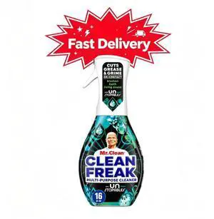 Mr. Clean Clean Freak All Purpose Cleaner Spray, Multi-Surface Cleaning, Unstopables Scent, 16 fl oz, Safe for countertops, tiles and many hard household surfaces Mr. Clean Clean Freak All Purpose Cleaner Spray, Multi-Surface Cleaning, Unstopables Scent, 16 fl oz, Safe for countertops, tiles and many hard household surfaces