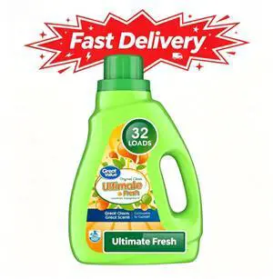 Great Value Ultimate Fresh Laundry Detergent, Original Clean, 46 fl oz, 32 Loads, Powerful cleaning formula removes daily dirt and ordinary stains Great Value Ultimate Fresh Laundry Detergent, Original Clean, 46 fl oz, 32 Loads, Powerful cleaning formula removes daily dirt and ordinary stains
