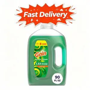 Gain Ultra Dishwashing Liquid Dish Soap, Original Scent, 90.0 fl oz, Powerful cleaning formula effortlessly cuts through kitchen grease Gain Ultra Dishwashing Liquid Dish Soap, Original Scent, 90.0 fl oz, Powerful cleaning formula effortlessly cuts through kitchen grease