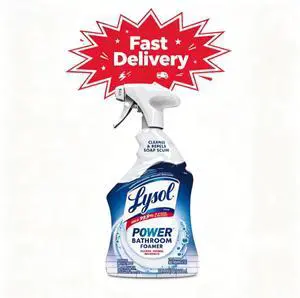 Lysol Power Foaming Bathroom Cleaner, Multipurpose Cleaner & Disinfectant Spray, Household Cleaning Supplies, for Bathtub, Tile, Sink & Shower, Zero Bleach, 32 fl oz Lysol Power Foaming Bathroom Cleaner, Multipurpose Cleaner & Disinfectant Spray, Household Cleaning Supplies, for Bathtub, Tile, Sink & Shower, Zero Bleach, 32 fl oz