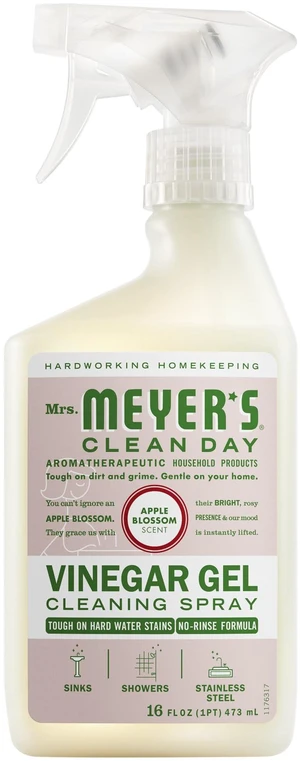 MRS. MEYER'S Clean Day Vinegar Gel Cleaning Spray, Apple Blossom, 16 fl oz MRS. MEYER'S Clean Day Vinegar Gel Cleaning Spray, Apple Blossom, 16 fl oz