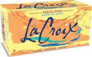 La Croix Sparkling Water Peach Pear, 8 Pack, 12 Fl Oz La Croix Sparkling Water Peach Pear, 8 Pack, 12 Fl Oz
