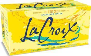 La Croix Sparkling Water, Lemon 12 Fl Oz, 8pk La Croix Sparkling Water, Lemon 12 Fl Oz, 8pk