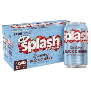 SPLASH REFRESHER Flavored Sparkling Water in Cans, 12 Fl Oz, 8 Pack SPLASH REFRESHER Flavored Sparkling Water in Cans, 12 Fl Oz, 8 Pack