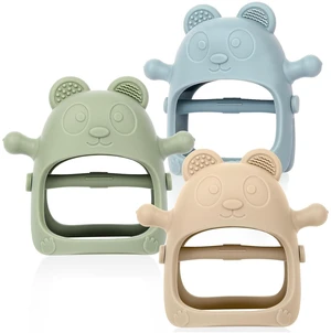 Eascrozn 3 Pack Silicone Baby Teething Mitten Toys for 3+ Months Eascrozn 3 Pack Silicone Baby Teething Mitten Toys for 3+ Months