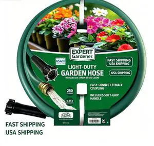 Expert Gardener 5/8Inch x 50Foot Light Duty Garden Hose Expert Gardener 5/8Inch x 50Foot Light Duty Garden Hose