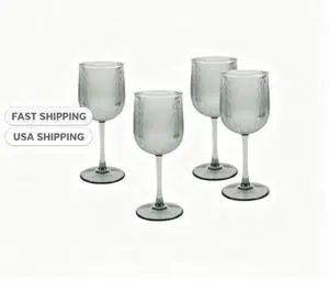 Better Homes & Gardens 4Piece Green Ribbed Tritan Wine Glass Set Better Homes & Gardens 4Piece Green Ribbed Tritan Wine Glass Set