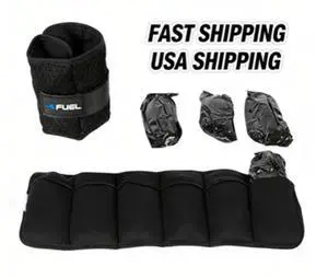 Fuel Pureformance Unisex Adjustable Wrist / Ankle Weights, 2.5Lb Pair, 5 lb Total, 6 Removable Weight Packs Fuel Pureformance Unisex Adjustable Wrist / Ankle Weights, 2.5Lb Pair, 5 lb Total, 6 Removable Weight Packs