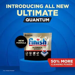 Finish Ultimate Quantum Dishwasher Pods, Dishwasher Detergent Soap, 50% More Cleaning Power, 11 Count Finish Ultimate Quantum Dishwasher Pods, Dishwasher Detergent Soap, 50% More Cleaning Power, 11 Count