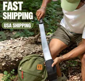 Ozark Trail 18 Inch Machete with Sheath, HeavyDuty Outdoor Cutting Tool for Brush Clearing, Camping, Hiking & Yard Work Ozark Trail 18 Inch Machete with Sheath, HeavyDuty Outdoor Cutting Tool for Brush Clearing, Camping, Hiking & Yard Work