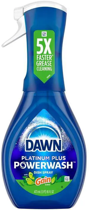 Dawn Powerwash Spray Dish Soap Starter Kit, Gain Original Scent, 5X Faster GreaseCutting Dishwashing Spray, 16 fl oz Dawn Powerwash Spray Dish Soap Starter Kit, Gain Original Scent, 5X Faster GreaseCutting Dishwashing Spray, 16 fl oz