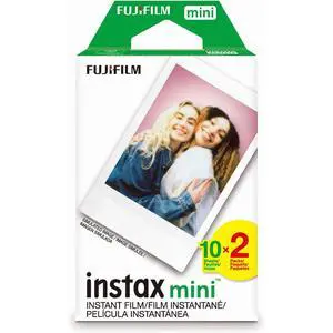 Fujifilm Instax Mini Instant Film TwinPack, 20 WhiteBorder Sheets (2 x 10Sheet Cartridges), ISO 800 Instant Color Film Fujifilm Instax Mini Instant Film TwinPack, 20 WhiteBorder Sheets (2 x 10Sheet Cartridges), ISO 800 Instant Color Film
