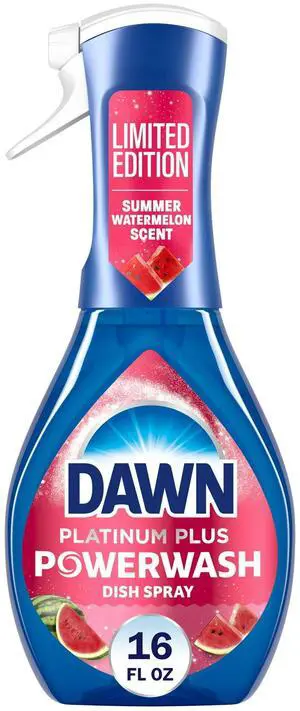 Dawn Powerwash Spray Dish Soap Starter Kit, LimitedEdition Summer Watermelon Scent, 5X Faster GreaseCutting Dishwashing Spray, 16 fl oz Dawn Powerwash Spray Dish Soap Starter Kit, LimitedEdition Summer Watermelon Scent, 5X Faster GreaseCutting Dishwashing Spray, 16 fl oz