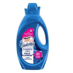 Suavitel Complete Liquid Fabric Softener Conditioner, Field Flowers Fresh Scent, Reduces Static & Wrinkles, 46 fl oz Suavitel Complete Liquid Fabric Softener Conditioner, Field Flowers Fresh Scent, Reduces Static & Wrinkles, 46 fl oz