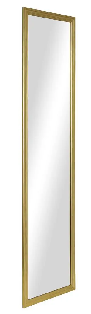 Mainstays Gold Rectangle FullLength Wall / Door Mirror, 13.5" x 49.5", Hanging Body Mirror Mainstays Gold Rectangle FullLength Wall / Door Mirror, 13.5" x 49.5", Hanging Body Mirror