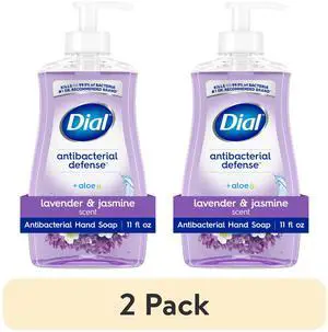 Dial Antibacterial Defense Lavender & Jasmine Liquid Hand Soap, 11 fl oz (2 Pack) Dial Antibacterial Defense Lavender & Jasmine Liquid Hand Soap, 11 fl oz (2 Pack)