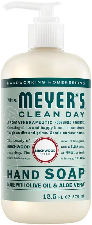 Mrs. Meyer's Clean Day Hand Soap, Birchwood Scent, 12.5 fl oz Mrs. Meyer's Clean Day Hand Soap, Birchwood Scent, 12.5 fl oz
