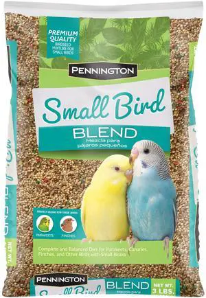 Pennington Small Breed Everyday Blend Dry Bird Food for Parakeets Canaries and Finches 3 lb Bag Pennington Small Breed Everyday Blend Dry Bird Food for Parakeets Canaries and Finches 3 lb Bag