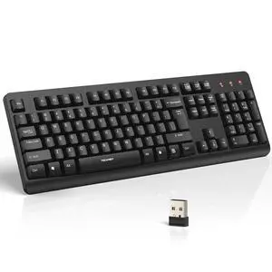 TECKNET 2.4G Silent Full-Size Wireless Keyboard with Number Pad TECKNET 2.4G Silent Full-Size Wireless Keyboard with Number Pad