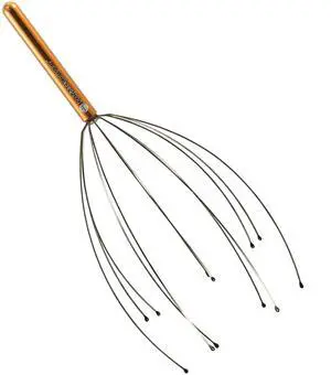 Gold Head Scratcher Body Back Scalp Massager for Stress Relief & Relaxation Gold Head Scratcher Body Back Scalp Massager for Stress Relief & Relaxation