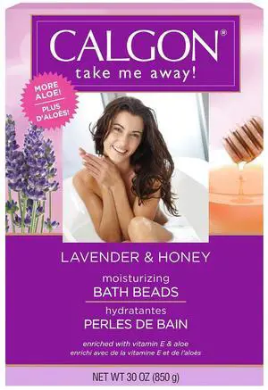 Calgon Ultra-Moisturizing Bath Beads, Lavender & Honey, 30oz Calgon Ultra-Moisturizing Bath Beads, Lavender & Honey, 30oz