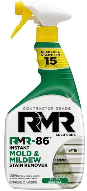RMR-86 Mold & Mildew Stain Remover, 32 fl oz - Contractor Grade Instant Cleaner for Bathroom, Shower, Tile & Grout RMR-86 Mold & Mildew Stain Remover, 32 fl oz - Contractor Grade Instant Cleaner for Bathroom, Shower, Tile & Grout