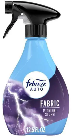Febreze Auto Car Fabric Spray, Midnight Storm, Odor Fighting Air Freshener, 12.5 fl oz Febreze Auto Car Fabric Spray, Midnight Storm, Odor Fighting Air Freshener, 12.5 fl oz
