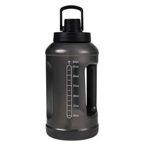 Mainstays 64 fl oz Water Bottle, Translucent Black, 2-in-1 Straw/Chug Lid, Plastic Mainstays 64 fl oz Water Bottle, Translucent Black, 2-in-1 Straw/Chug Lid, Plastic