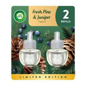 Air Wick Plug-in Fresh Pine & Juniper Fall Scented Oil Warmer Air Freshener Refills 2 Count Air Wick Plug-in Fresh Pine & Juniper Fall Scented Oil Warmer Air Freshener Refills 2 Count