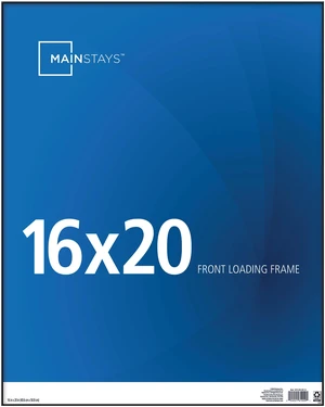 Mainstays Format Frames 16x20 Front-Loading Picture Frame, Black, for Wall or Tabletop Mainstays Format Frames 16x20 Front-Loading Picture Frame, Black, for Wall or Tabletop